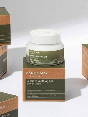Mary & May Sensitive Soothing Gel Blemish Cream – Ενυδατική καταπραϋντική κρέμα - 70 gr