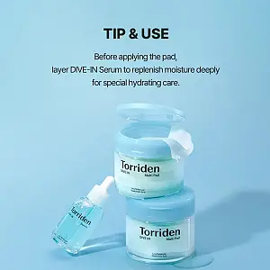 Torriden Dive-in Low Molecule Hyaluronic Acid Multi Pad - 80 pcs