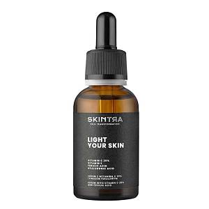 SkinTra Light Your Skin Serum with Vitamin C 20% and Ferulic Acid Ορός Υψηλής Συγκέντρωσης 20% Βιταμίνης C & Φερουλικό Οξύ - 30ml