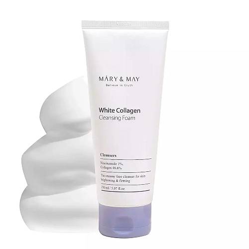 Mary & May White Collagen Cleansing Foam - Καθαριστικός αφρός με κολλαγόνο - 150ml