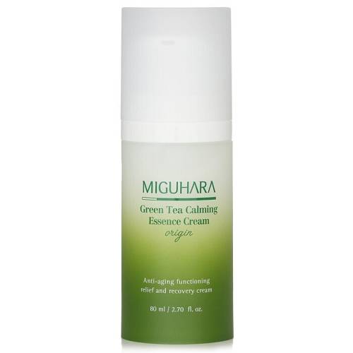 Miguhara Green Tea Calming Essence Cream Origin – Ενυδατική κρέμα σε μορφή essence με πράσινο τσάι  -  80 ml