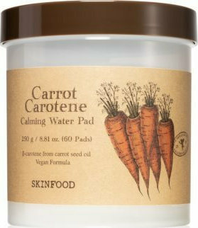 Skinfood Carrot Carotene Calming Water Pad 250gr - 60 pads Ενυδατικά και Καταπραϋντικά εμποτισμένα 60 pads