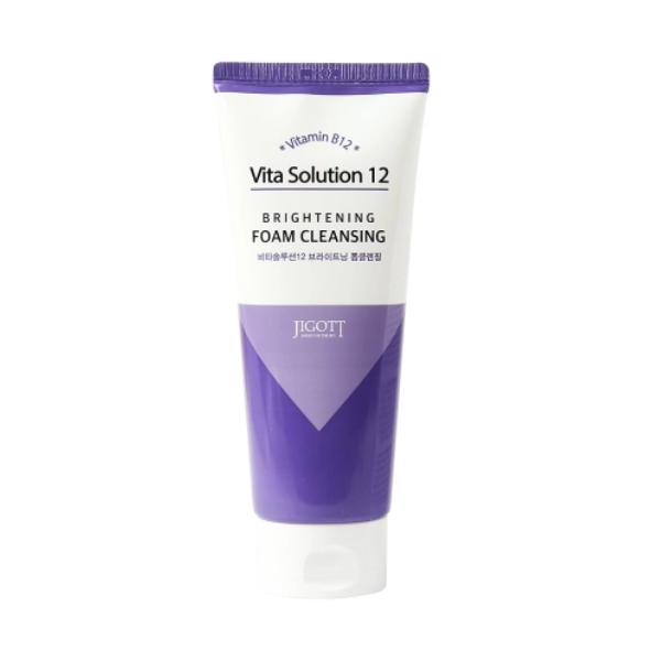 Jigott Vita Solution 12 Brightening Foam Cleansing 180ml-Κορεάτικο Καθαριστικό Για Λάμψη