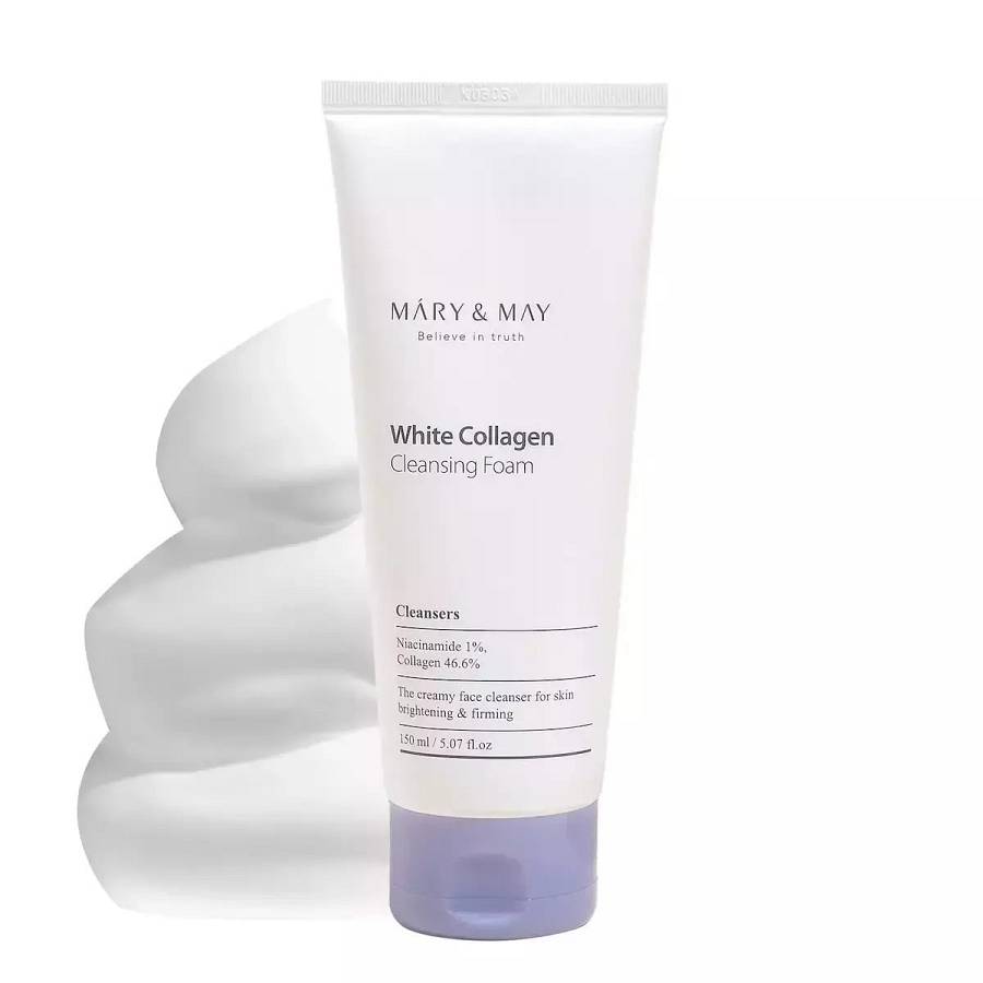 Mary & May White Collagen Cleansing Foam - Καθαριστικός αφρός με κολλαγόνο - 150ml
