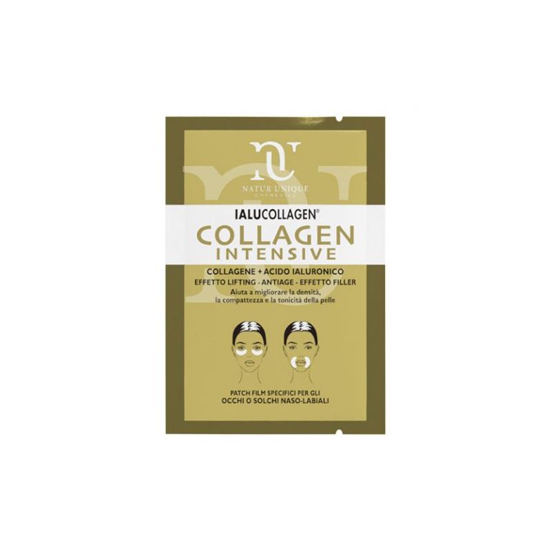 Natur Unique Ialucollagen Intensive Patch Occhi e Rughe Nasolabiali - 2 επιθέματα μεμβράνης ματιών και ρυτίδες ρινοχειλών