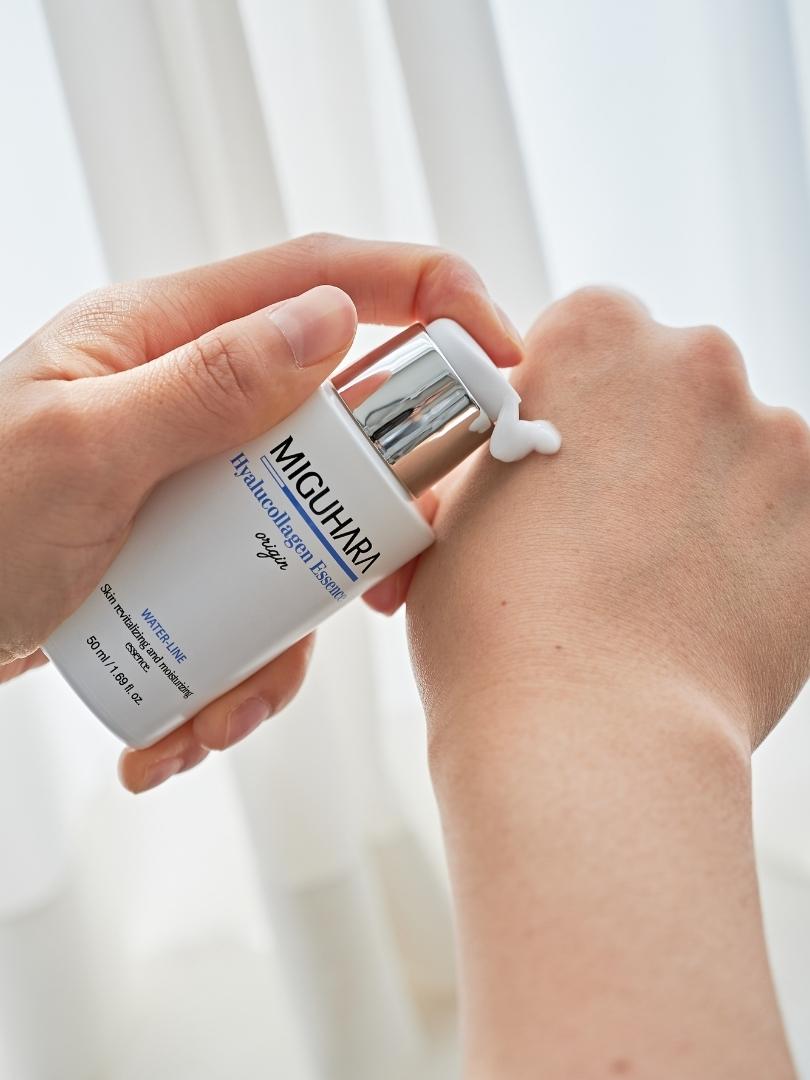 Miguhara Hyalucollagen Essence Origin – Ενυδατικό αντιγηραντικό essence για ενίσχυση της ελαστικότητας - 50 ml