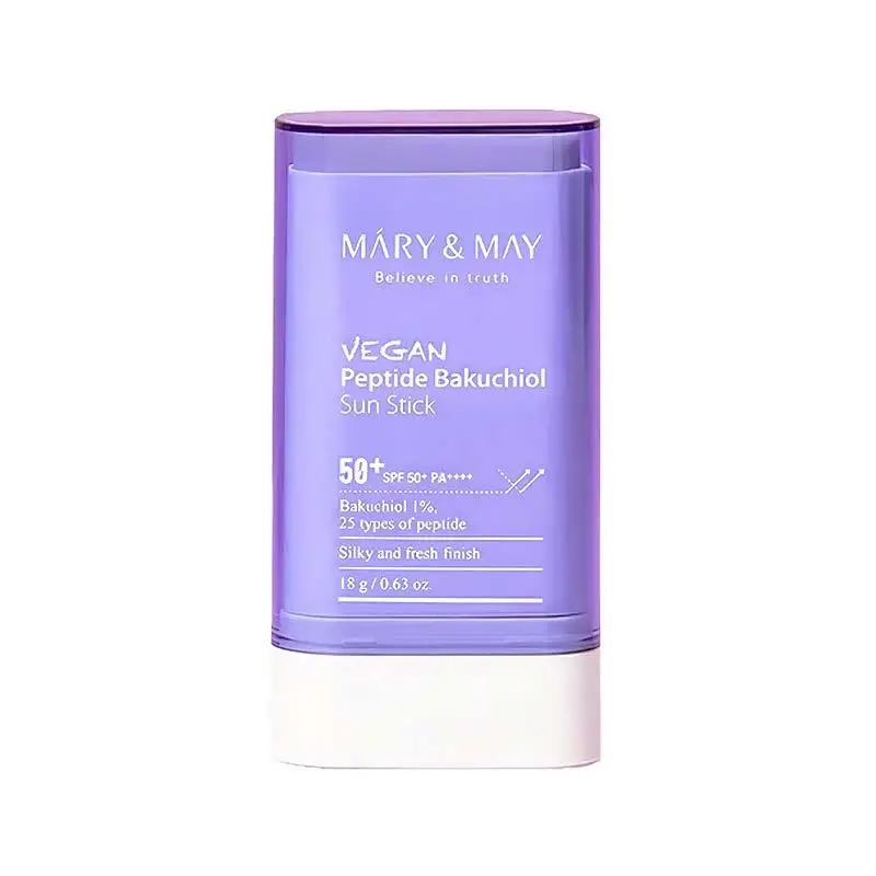 Mary & May Vegan Peptide Bakuchiol Sun Stick SPF50+ Αντηλιακό Στικ Προσώπου και Σώματος 18gr