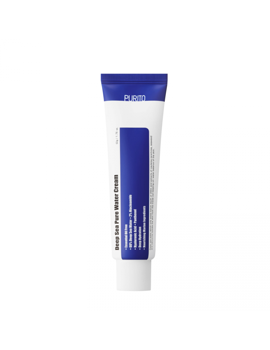 Purito Deep Sea Pure Water Κρέμα Προσώπου Ημέρας για Ενυδάτωση με Υαλουρονικό Οξύ & Χαβιάρι 50gr
