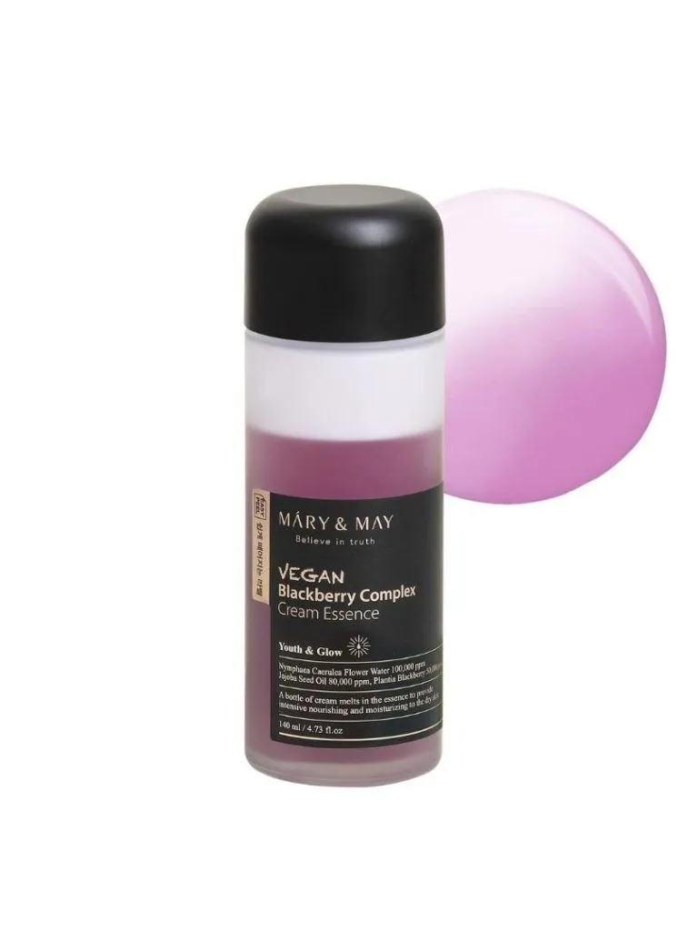 Mary & May Vegan Blackberry Complex Cream Essence – Διφασικό essence – κρέμα για βαθιά ενυδάτωση - 140ml