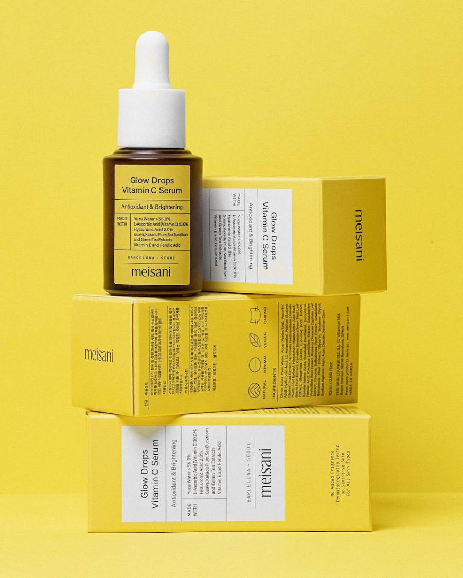 Meisani Glow Drops Ενυδατικό Serum Προσώπου με Βιταμίνη C για Λάμψη - 15ml