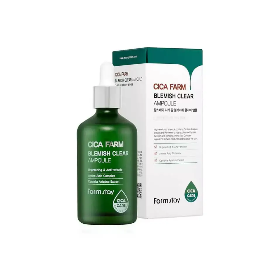 FarmStay Cica Farm Blemish Clear Ampoule -  Αμπούλα για ατέλειες με Centella Asiatica - 100ml