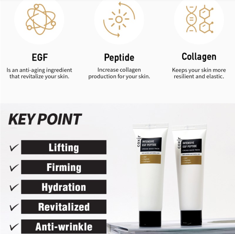 Coxir Intensive Egf Peptide Cream Mask Pack - 80ml