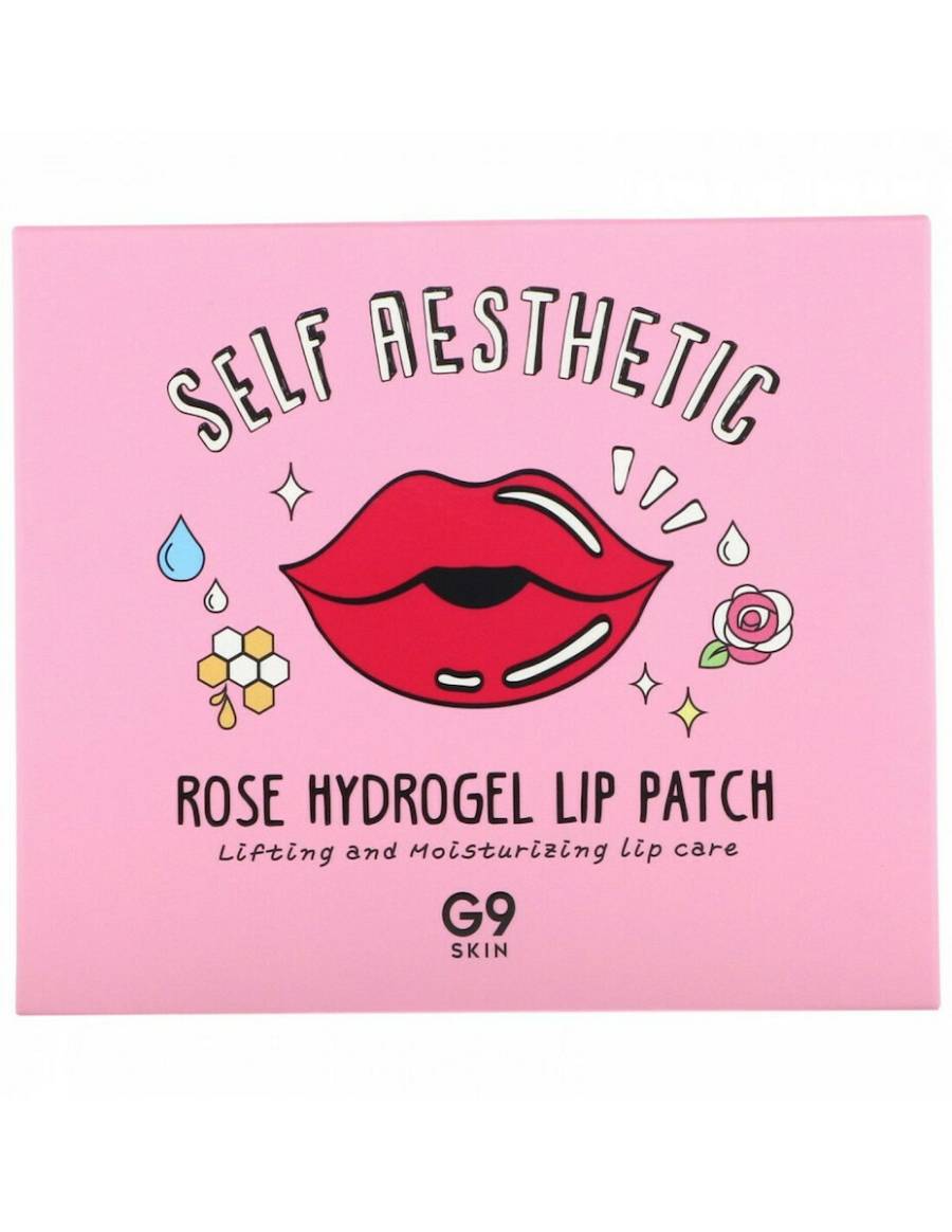 G9 Skin Self Aesthetic Rose Hydrogel Lip Patch -  – Ενυδατικά επίθεμα χειλιών για ζουμερά χείλη - 3gr