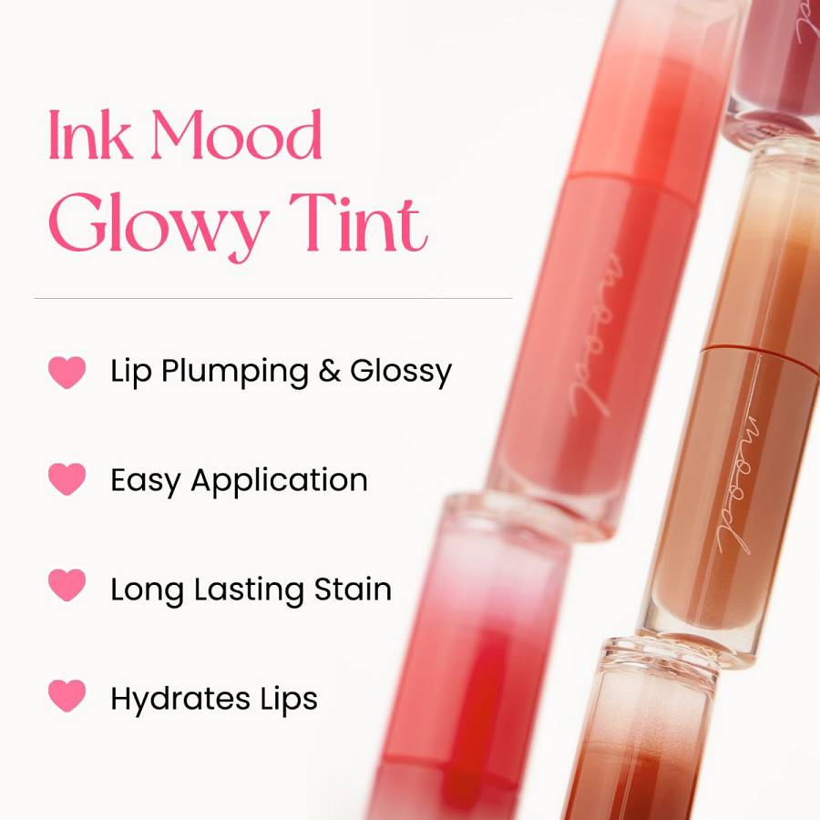 Peripera Ink Mood Glowy Tint - 02 Coral Influencer - 4 g