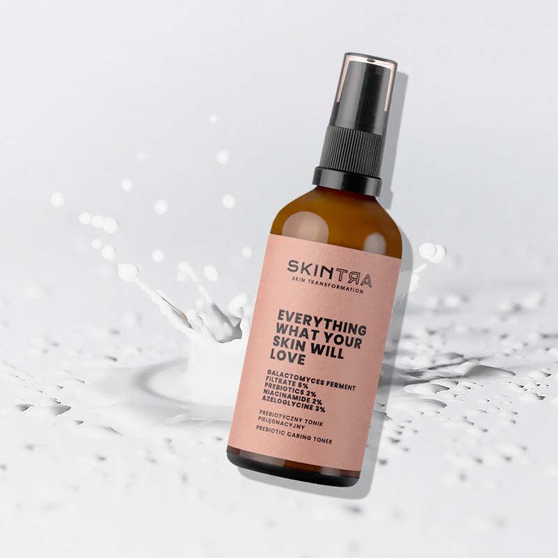SkinTra Everything What Your Skin Will Love Prebiotic Caring 3 in 1 Toner – Serum – Κρέμα Με Γαλακτομύκητες & Scualane για Αποχρωματισμούς του Δέρματος & Βαθιά Ενυδάτωση - 100ml