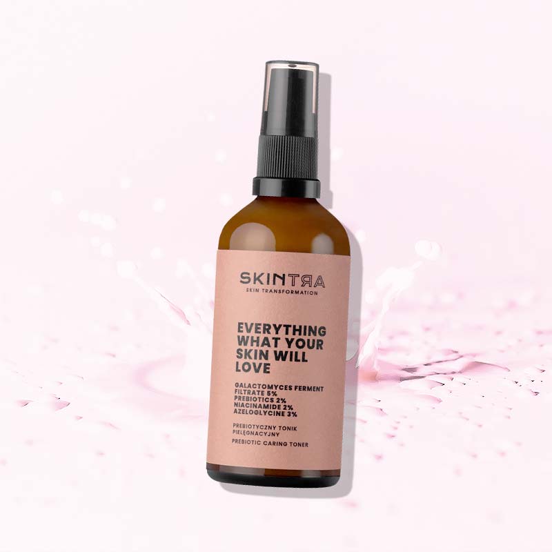 SkinTra Everything What Your Skin Will Love Prebiotic Caring 3 in 1 Toner – Serum – Κρέμα Με Γαλακτομύκητες & Scualane για Αποχρωματισμούς του Δέρματος & Βαθιά Ενυδάτωση - 100ml