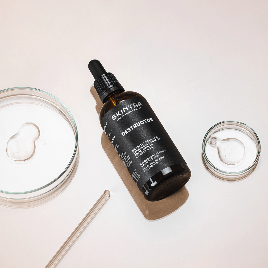 SkinTra Destructor Year Round Acid Peeling 24% Απολεπιστικό Τζελ Για Αποχρωματισμούς & Μαύρα Στίγματα - 30ml