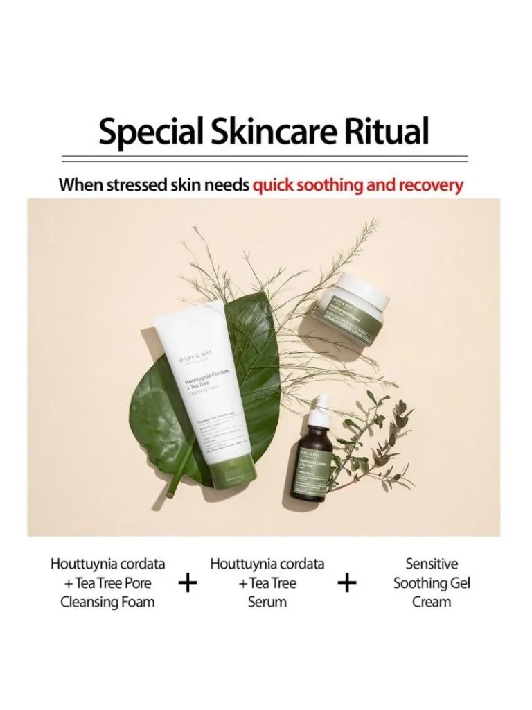 Mary & May Houttynia Cordata & Tea Tree Cleansing Foam – Καθαριστικός αφρός για βαθύ καθαρισμό των πόρων